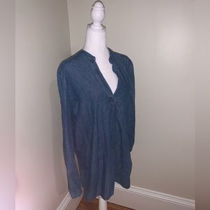 Chambray denim top size 18 NEW WITH TAGS Foxcroft